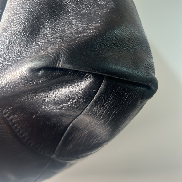 MICHAEL KORS SATCHEL HOBO SHOULDER BAG IN BLACK LEATHER - Picture 12 of 16